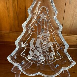 Gorham Holiday Traditions North Pole Express 8.5" Tree Treat Dish